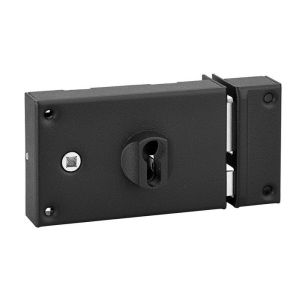 Cerradura horizontal con escudo derecho para cilindro europeo
