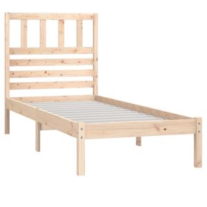 vidaXL estructura de cama madera maciza de pino 90x190 cm