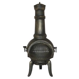 Chimenea calentador de exterior de hierro fundido