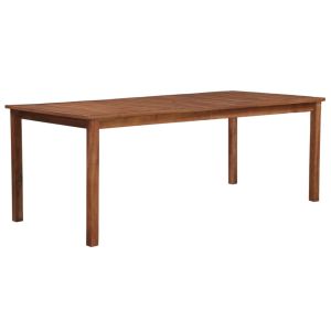 vidaXL mesa de jardín madera maciza de acacia 200x100x74 cm