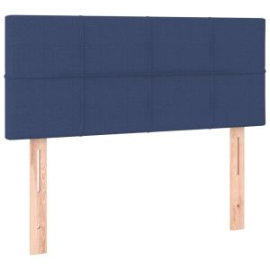 vidaXL cabecero de tela azul 80x5x78/88 cm