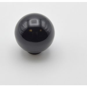 Pomo para mueble en resina pulida de alta resistencia d 34 mm negro