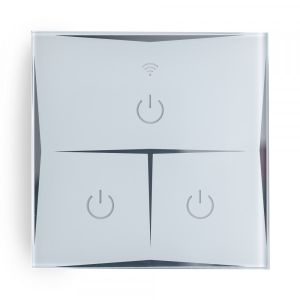 Interruptor inteligente Wi-Fi de 3 botones google home / alexa / tyua app