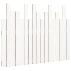 vidaXL cabecero de cama de pared madera maciza pino blanco 108x3x80 cm