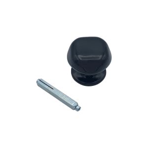 Pomo para puerta D60 mm - Aluminio negro