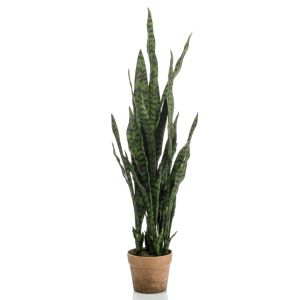 Emerald planta artificial sansevieria con maceta 84 cm