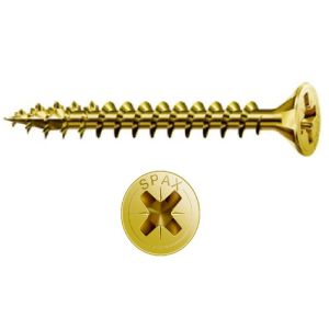Tirafondo bicromatado spax 17 - 2,5x20 mm