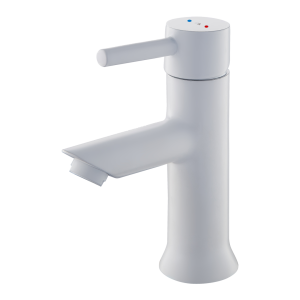 Indus mezclador lavabo blanco
