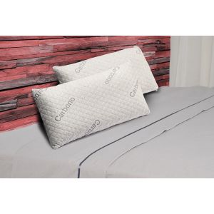Pack 2 almohadas viscoelastica carbono activo 70