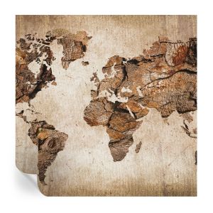 Murales autoadhesivos mapa de madera 250x250 tulup