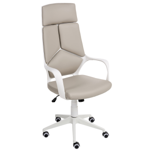 Silla de oficina delight ii piel sintética gris pardo