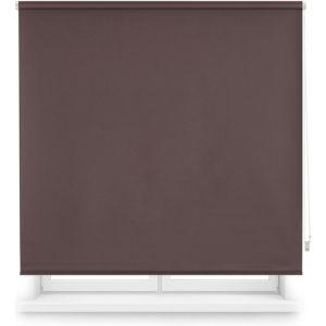Estor enrollable opaco a medida 110x230  marrón oscuro