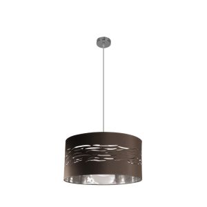Fab 157794079 | coLGante niebla 1xE27 cromo/marrón-plata regx40x40 cm