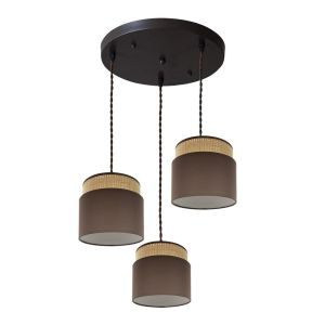 Kandy chandelier 3xe27 light wood