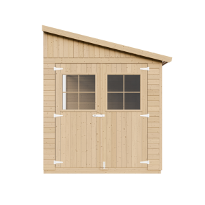 Cobertizo de madera sin pared lateral– h243x216x416 cm/8 m2 - Timbela m340