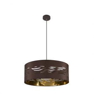 Fab 157795077 | coLGante niebla 1xE27 marron/marrón-oro regx50x50 cm