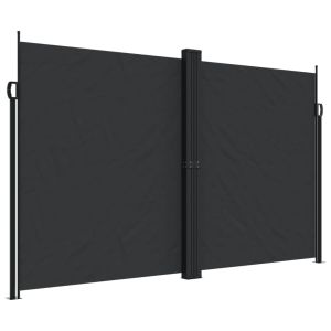 vidaXL toldo lateral retráctil negro 200x1200 cm
