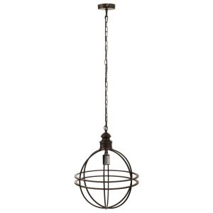 Lámpara de techo de metal dorado 38.5x38.5x49.5