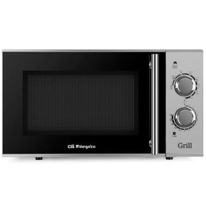 Microondas orbegozo mig 2321 de acero inoxidable con 900w de potencia y 23