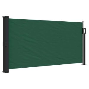 vidaXL toldo lateral retráctil verde oscuro 100x300 cm
