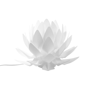 Lámpara de mesa flor musone blanco