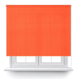 Estor enrollable translúcido naranja 250x150cm.