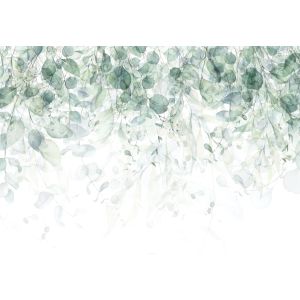 Papel pintado pared hojas verde 250x175 fotomurales xxl dormitorio