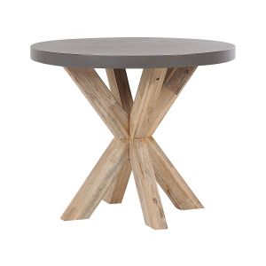 Mesa de jardín olbia 90 cm 90 cm cemento gris