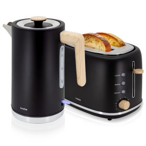 Nordic set tostadora pan + hervidor  1,7L briebe skt1167blk negro 2200w