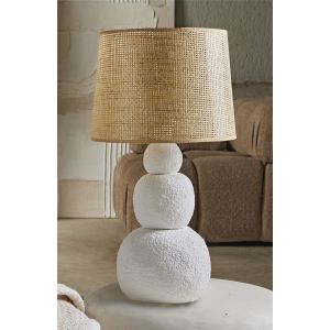 Lampara sobremesa estuco p/rejilla 57 cms. 30dx57 cms