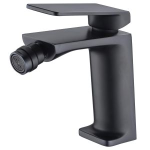 Imex - grifo monomando bidé negro serie fiyi