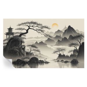 Murales autoadhesivos paisaje oriental 416x254 tulup