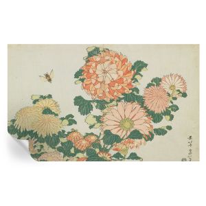 Papel pintado autoadhesivo flores de crisantemo 416x254 tulup