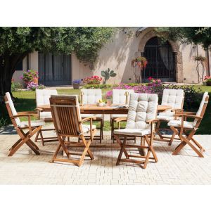 Conjunto de comedor beige claro maui premium
