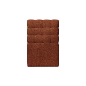 Cabecero acolchado de 90 cm - tejido rizado terracota - terracota