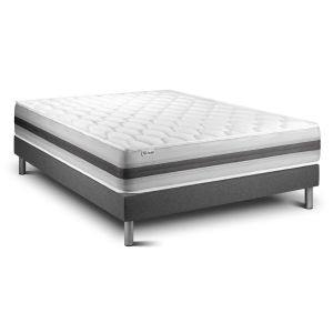 Conjunto vital spring recover 135 x 200 cm somier kit gris