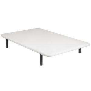 Base tapizada 140x190 indie blanca 26cm + 4 patas y montaje incluido