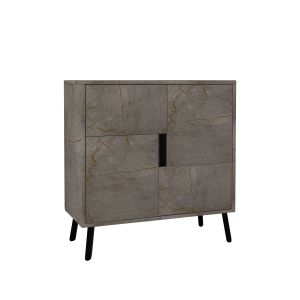 Aparador de madera <<darien>> - 76 x 35 x 79 cm - gris