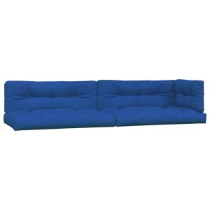 vidaXL cojines para sofá de palets 5 unidades tela azul royal
