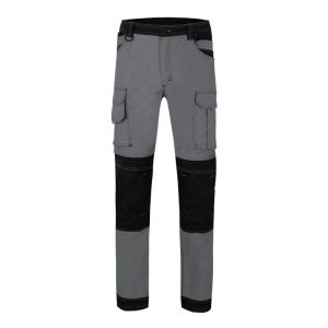 Velilla pantalon canvas stretch s gris/negro