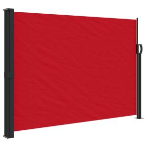 vidaXL toldo lateral retráctil rojo 140x600 cm