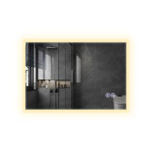 Nettlife espejo de baño LED plateado 100x60
