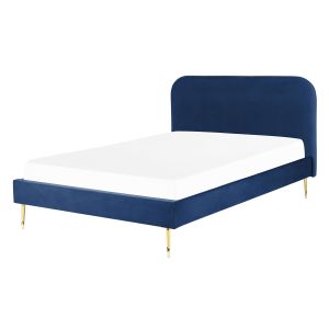 Cama terciopelo flayat 140 x 200 cm azul marino