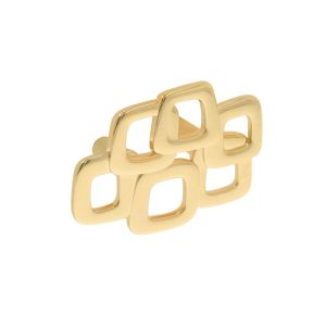 Tirador para mueble en zamac 651 dist entre ejes 32mm dorado lote de 25