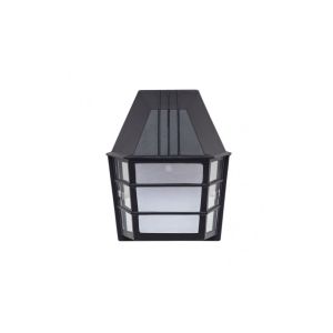 Acrux outdoor wall light 1xe27 aluminium / crystal black