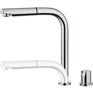 Mezclador - teka - auk 983 - boca giratoria - extraíble bajo ventana - gris