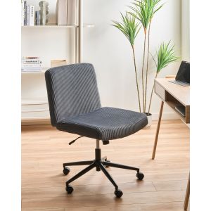 Silla de escritorio geddes pana gris
