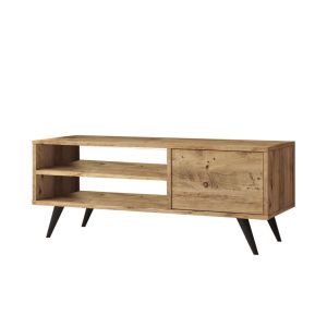 Soporte de tv de madera "imo" - 110 x 40 x 44 cm - marrón