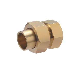 Conector de latón esférico para soldar ø15 - hembra roscada 1/2