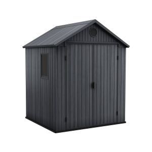 Caseta de exterior darwin 6x6 de keter. 190x183x221 cm - gris